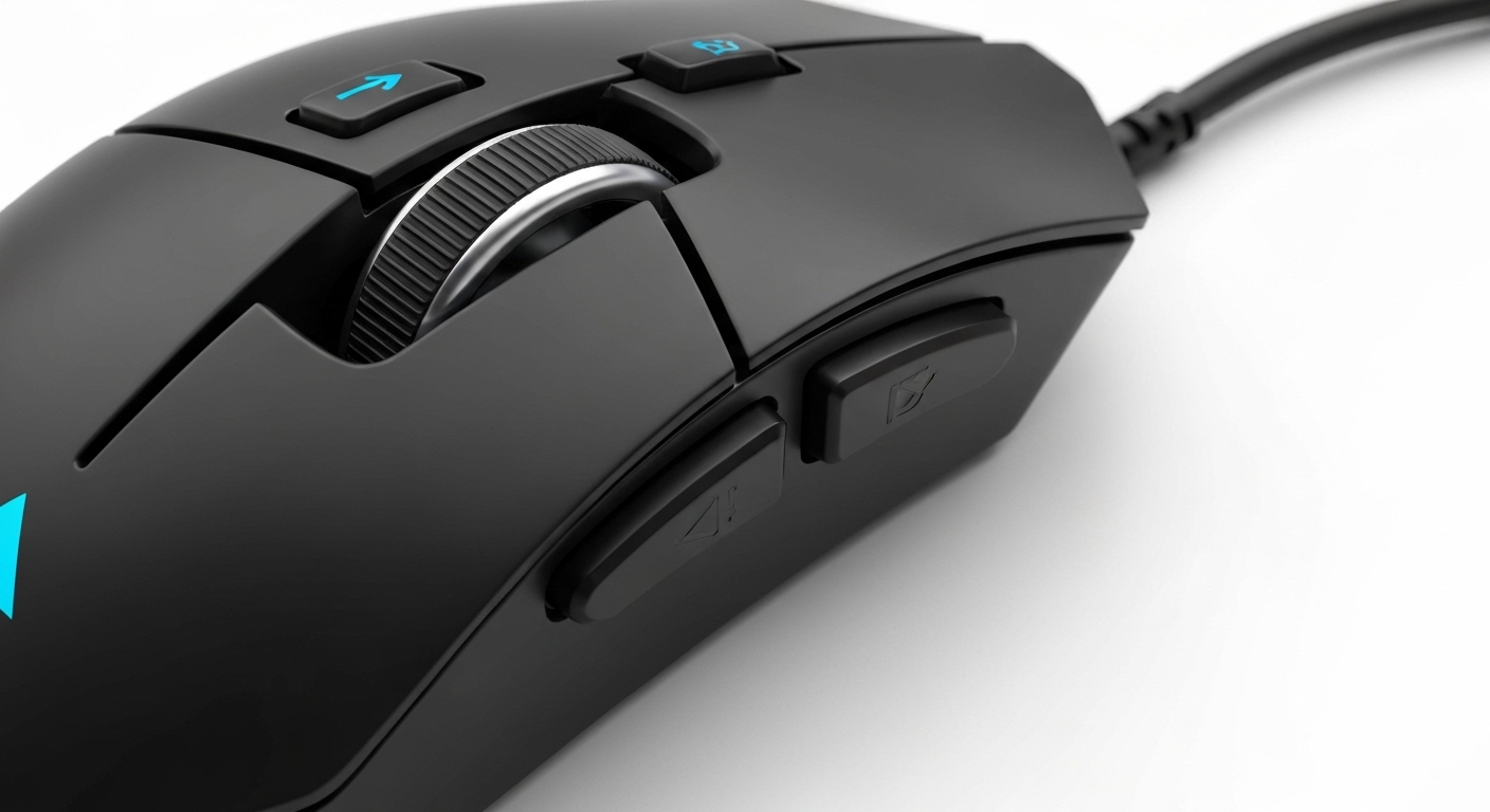 Anker Ergonomic Mouse Review: detail image for Sensor and Tracking Performance