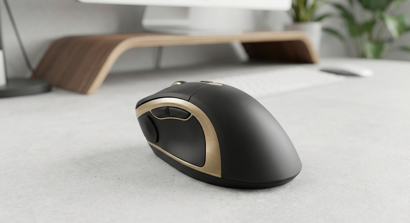 Goldtouch Semi-Vertical Mouse ambidextrous ergonomic mouse both hands