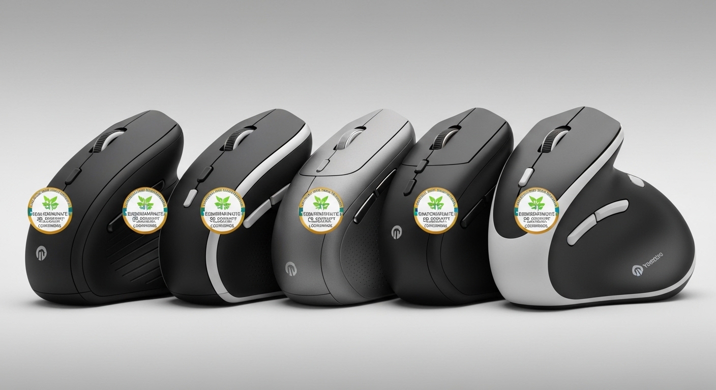 Do Vertical Mice Help Wrist Pain: product lineup image for Vertical Mouse vs 4 Alternative Solutions