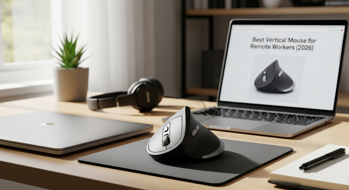 Kensington Pro Fit Ergo Vertical mouse for remote work