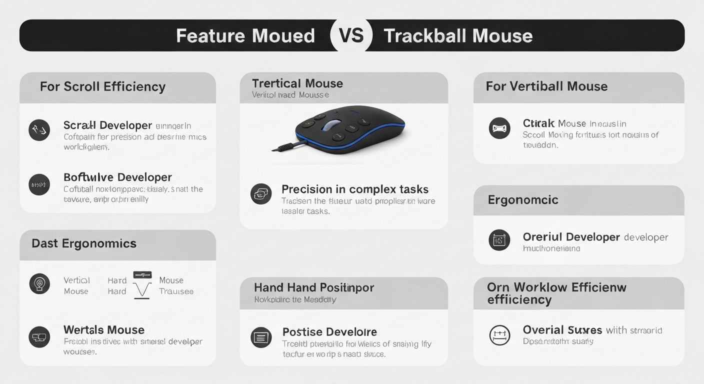 Vertical Mouse vs Trackball for Programmers (2026): comparison image for Table of Contents
