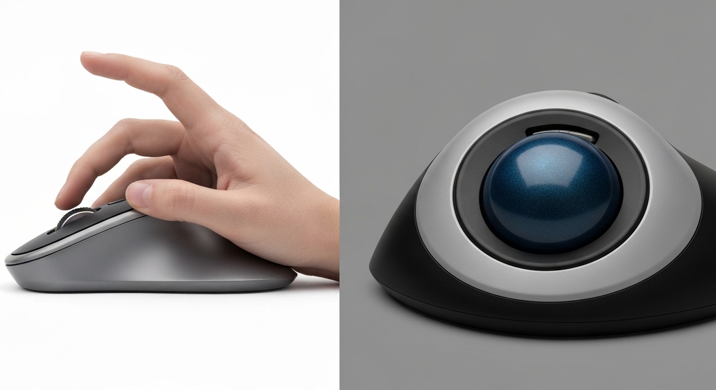 Vertical Mouse vs Trackball for Programmers (2026): detail image for IDE and Editor Workflows