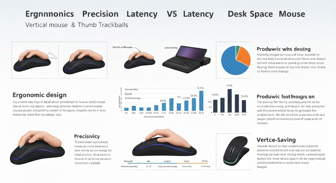 Vertical Mouse vs Trackball for Programmers (2026): infographic image for The Head-to-Head: 10 Factors That Matter for Coding