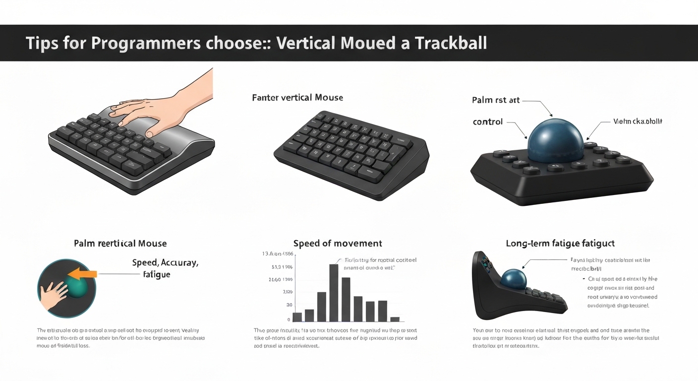 Vertical Mouse vs Trackball for Programmers (2026): tips image for Best Vertical Mouse for Programmers
